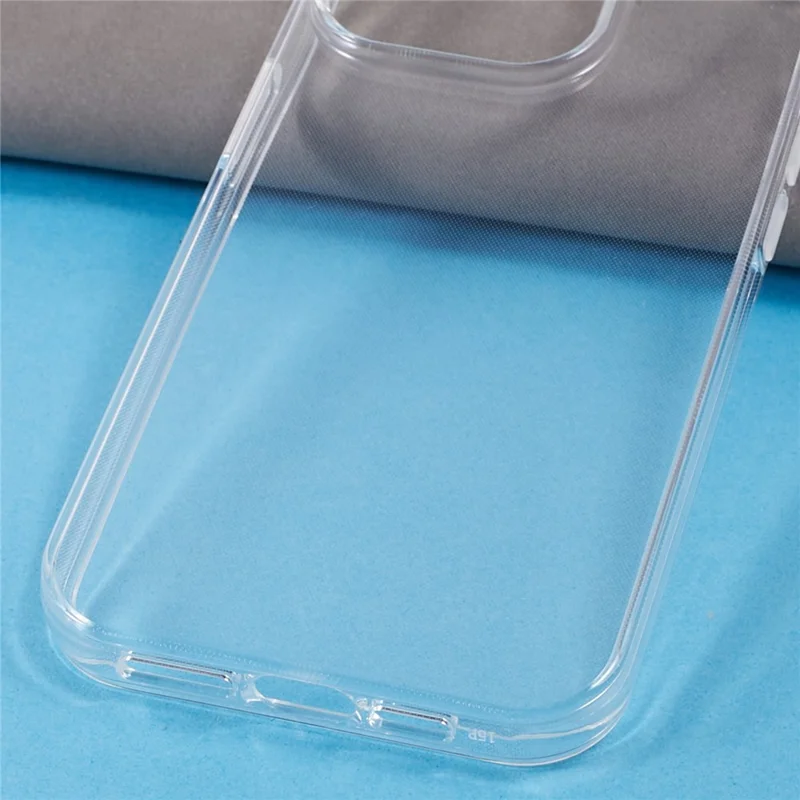 Para iPhone 15 Pro Capa de Celular Resistente a Choques Transparente de TPU Anti-Arranhões