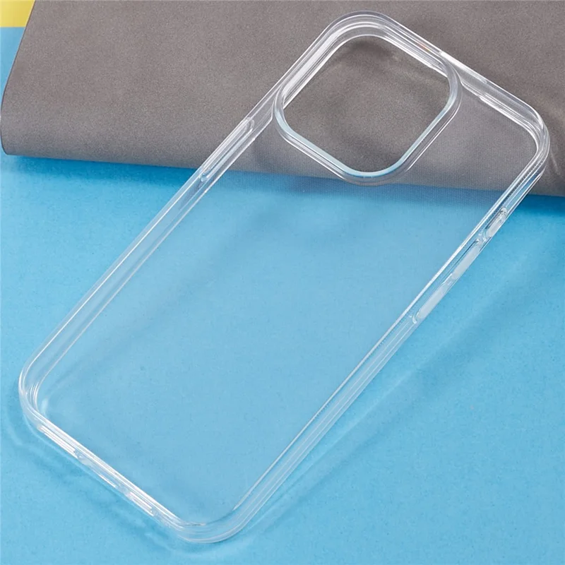 Para iPhone 15 Pro Capa de Celular Resistente a Choques Transparente de TPU Anti-Arranhões