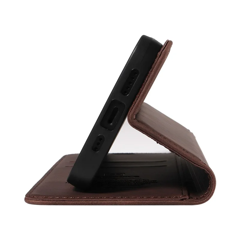BETOPNICE 003 For Oppo A93 5G / A74 5G / A54 5G / OnePlus Nord N200 5G Leather Phone Case RFID Blocking Stand Shell Wallet Cover - Brown