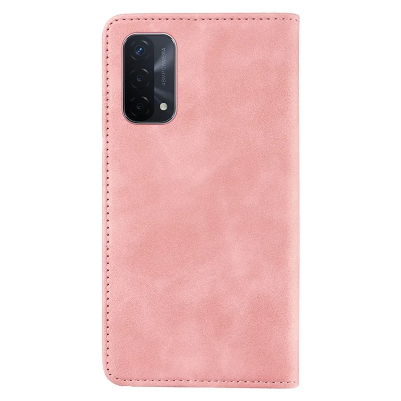 BETOPNICE 003 Para Oppo A93 5G / A74 5G / A54 5G / OnePlus Nord N200 5G Estuche de Teléfono de Cuero con Bloqueo RFID y Soporte Tipo Cartera - Rosa