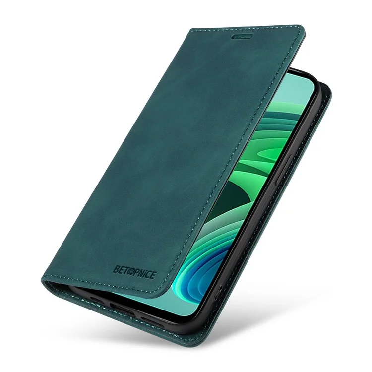 BETOPNICE 003 For Xiaomi Redmi 10 5G / Note 11E 5G / 10 Prime+ 5G / 11 Prime 5G Phone Flip Case Stand Leather RFID Blocking Wallet Cover - Green