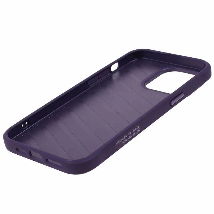 NIMMY PC+TPU+PU Slim Case per iPhone 14 Pro Ricamato Modello Animale Carino Custodia Protettiva per Telefono - Orso