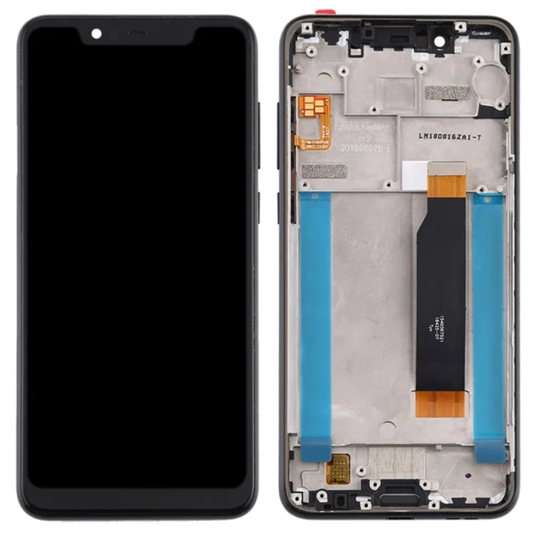 For Nokia 5.1 Plus / Nokia X5 Grade C LCD Screen and Digitizer Assembly + Frame Replacement Part (without Logo)