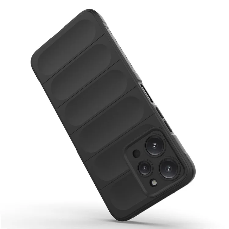 TPU Phone Case for Xiaomi Redmi 12 4G , Rugged Back Dropproof Cover - Black