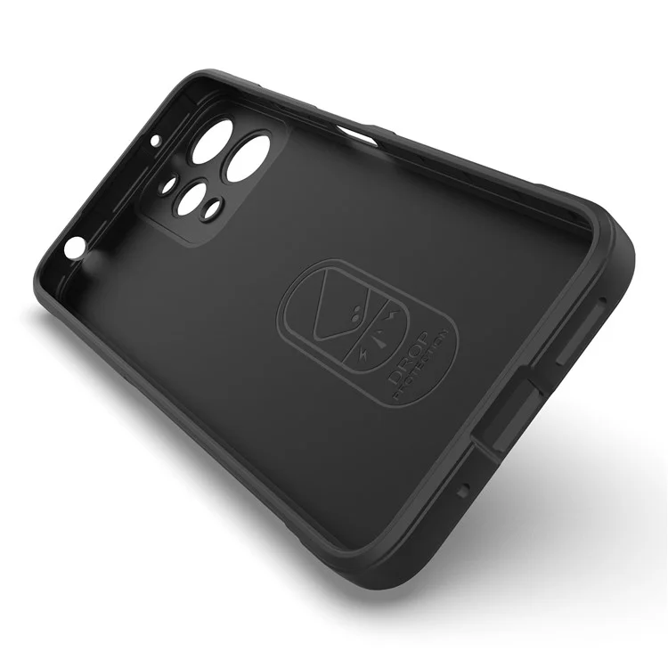 TPU Phone Case for Xiaomi Redmi 12 4G , Rugged Back Dropproof Cover - Black