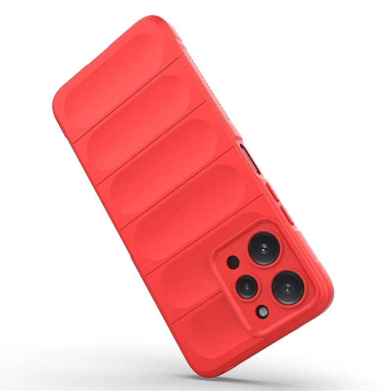 TPU-Handyhülle für Xiaomi Redmi 12 4G, robuste Rückseite, sturzsichere Abdeckung - Rot