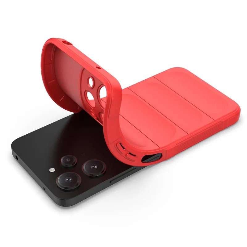TPU-Handyhülle für Xiaomi Redmi 12 4G, robuste Rückseite, sturzsichere Abdeckung - Rot