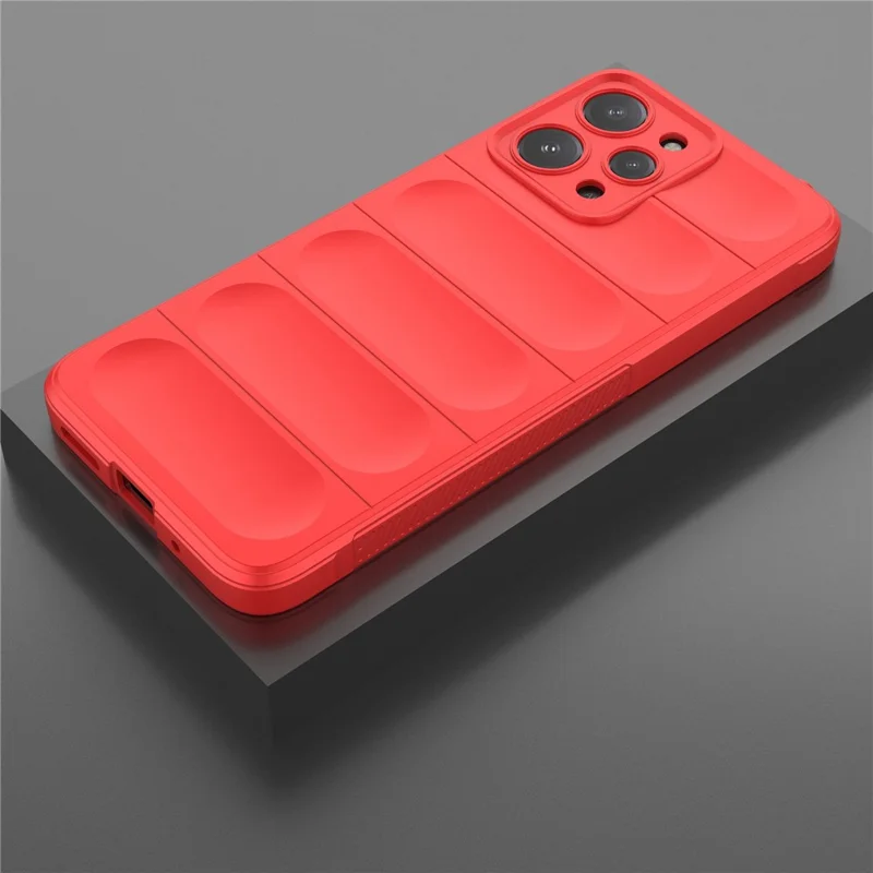 TPU-Handyhülle für Xiaomi Redmi 12 4G, robuste Rückseite, sturzsichere Abdeckung - Rot