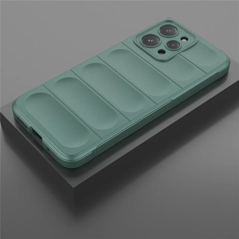 Coque de téléphone en TPU pour Xiaomi Redmi 12 4G, Coque arrière robuste anti-chutes - Vert
