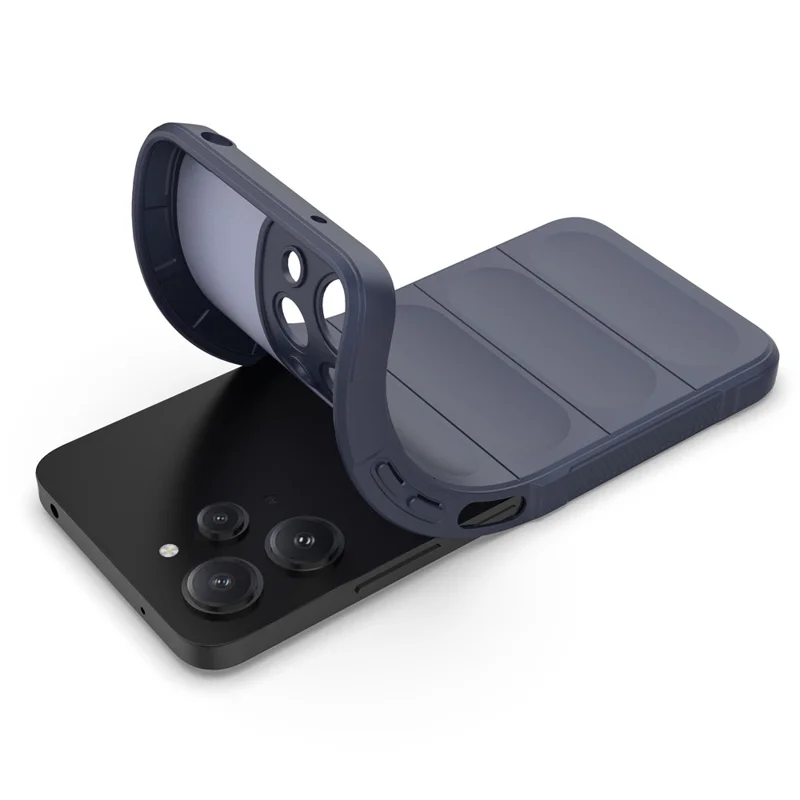TPU Phone Case for Xiaomi Redmi 12 4G , Rugged Back Dropproof Cover - Dark Blue