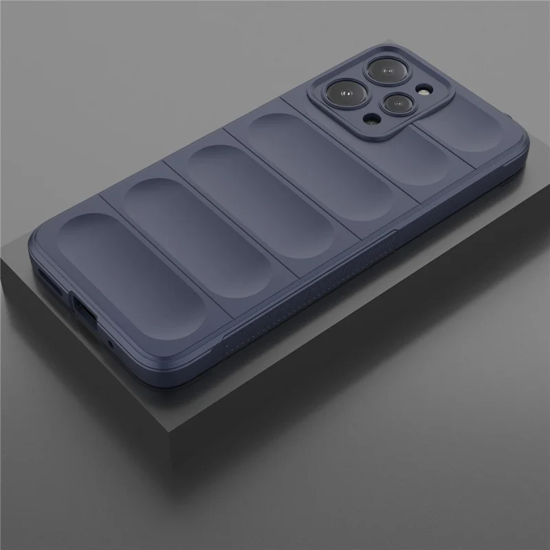 TPU Phone Case for Xiaomi Redmi 12 4G , Rugged Back Dropproof Cover - Dark Blue