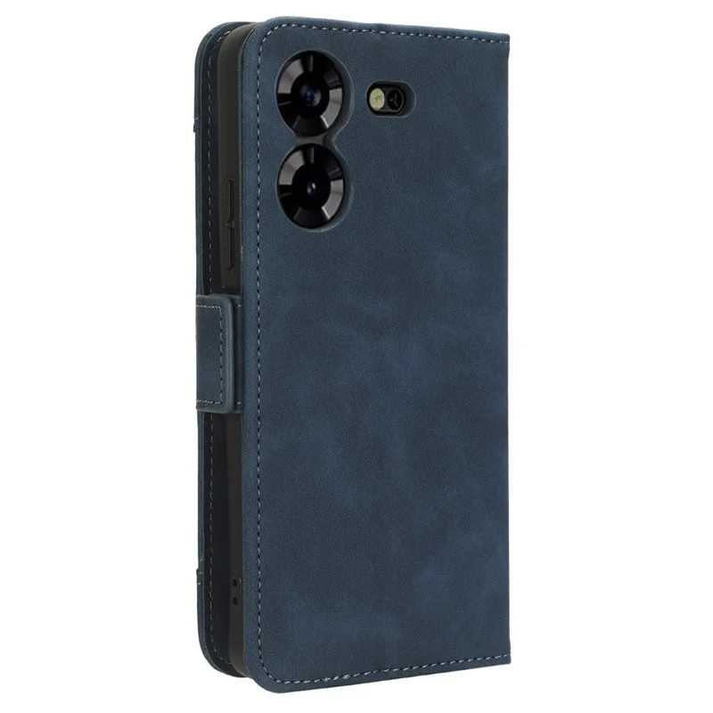 For TECNO Pova 5 4G LH7N PU Leather Stand Wallet Case Multiple Card Slots Phone Cover - Blue