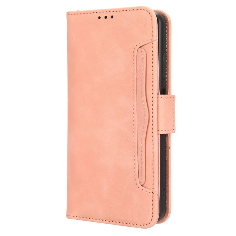 For Motorola Moto G Stylus 5G (2023) TPU+PU Leather Phone Case Wallet Multiple Card Slots Phone Stand Cover - Pink
