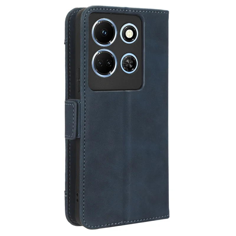 For Infinix Note 30 4G / X6833B / X6716B Anti-Scratch PU Leather Case Wallet Phone Stand Cover with Multiple Card Slots - Blue