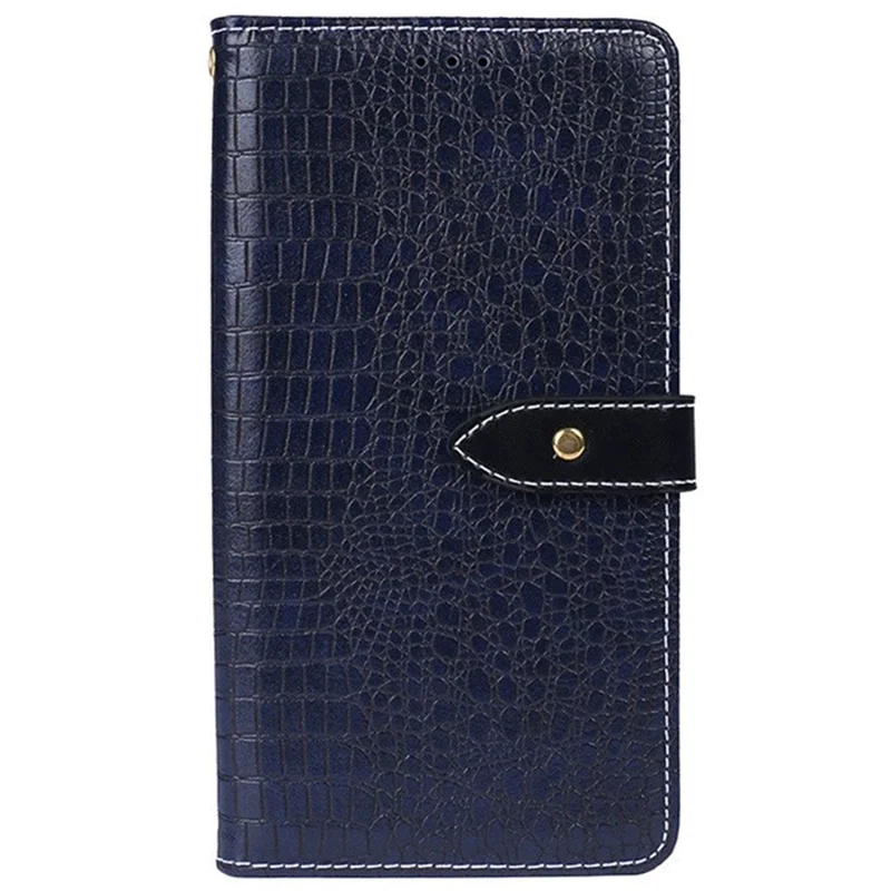 IDEWEI For Xiaomi Redmi Note 12R Pro 5G Crocodile Texture Stand Phone Shell Case Leather Wallet Phone Cover - Blue