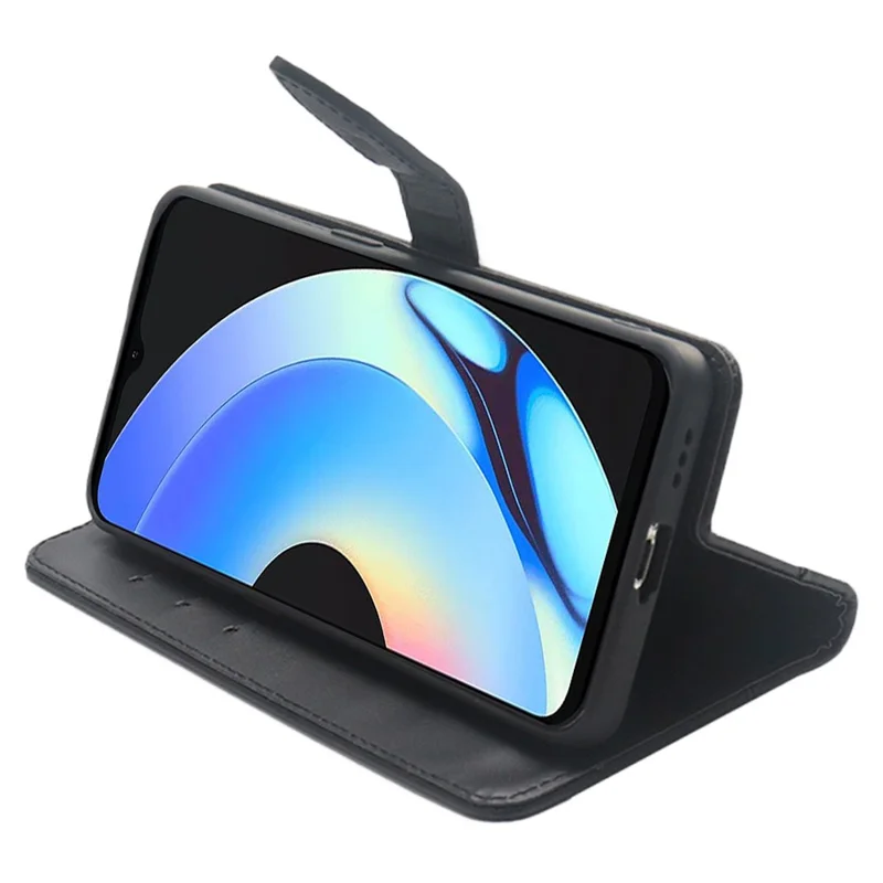 IDEWEI For Xiaomi Redmi Note 12R Pro 5G Splicing PU Leather Stand Case Phone Cover with Card Slots - Black