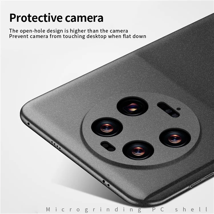 MOFI Shield Matte Series For Xiaomi 13 Ultra Phone Case Ultra-Thin Frosted Skin Anti-Scratch Hard PC Cover - Black