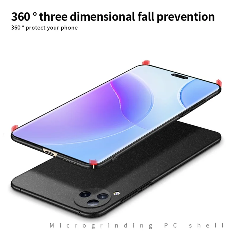 MOFI Shield Matte Series For Xiaomi Civi 3 5G Matte Phone Case Anti-Scratch Ultra-Thin Hard PC Cover - Red