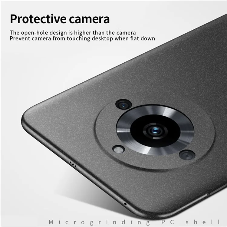 MOFI Shield Matte Series For Realme 11 Pro+ 5G Matte Phone Case Scratch-proof PC Hard Phone Cover - Black