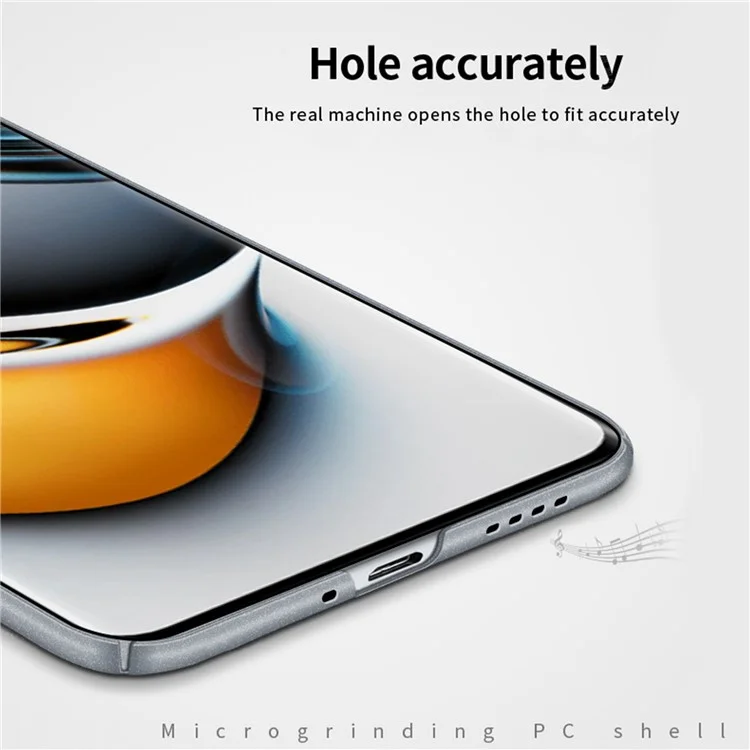 MOFI Shield Matte Series For Realme 11 Pro+ 5G Matte Phone Case Scratch-proof PC Hard Phone Cover - Black