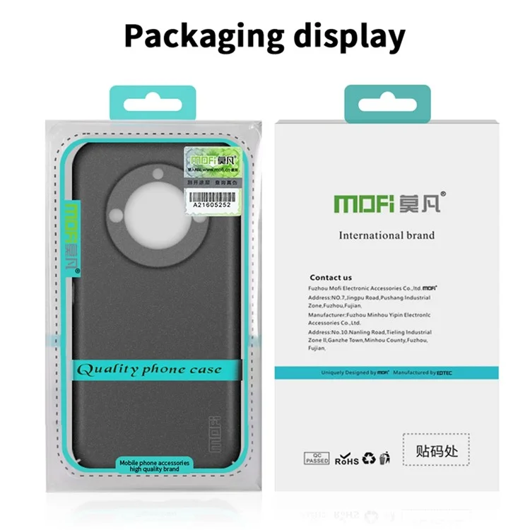MOFI Shield Matte Series For Realme 11 Pro+ 5G Matte Phone Case Scratch-proof PC Hard Phone Cover - Black