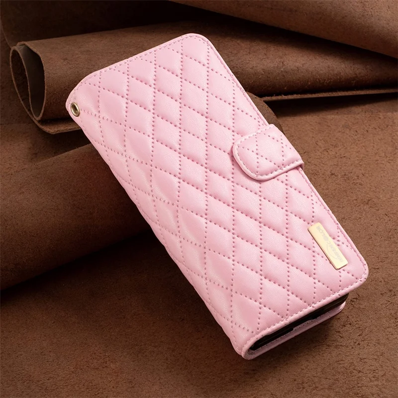 BINFEN COLOR For Samsung Galaxy Z Fold5 5G Zipper Pocket Wallet Leather Case Stand Phone Cover - Pink