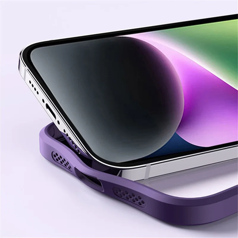 Custodia Magnetica Kickstand per iPhone 15 Plus, Custodia Telefonica Opaca Antiurto in TPU+Acrilico - Viola