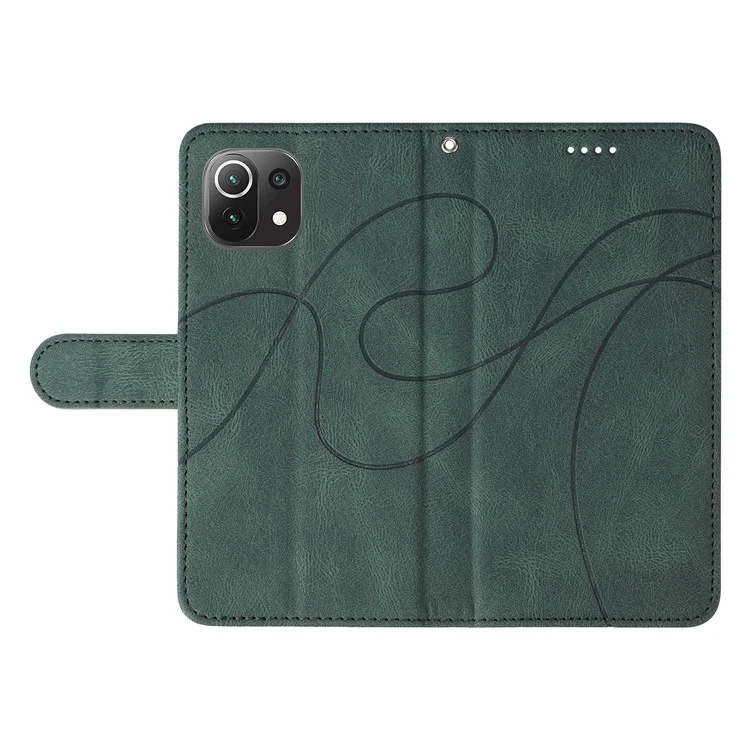Per Xiaomi Mi 11 Lite 4G / 5g / 11 Lite 5G NE Wallet pe Coperchi - Verde