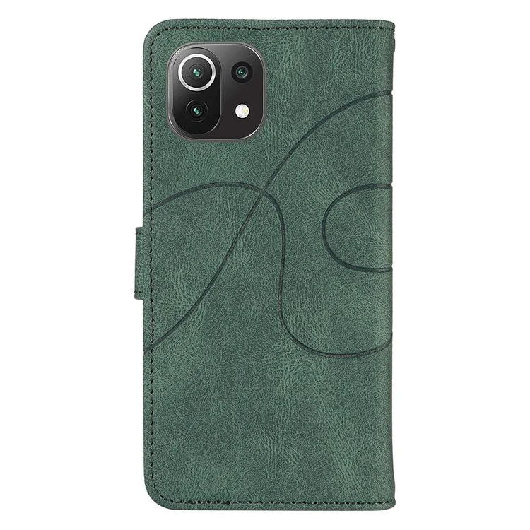 Per Xiaomi Mi 11 Lite 4G / 5g / 11 Lite 5G NE Wallet pe Coperchi - Verde