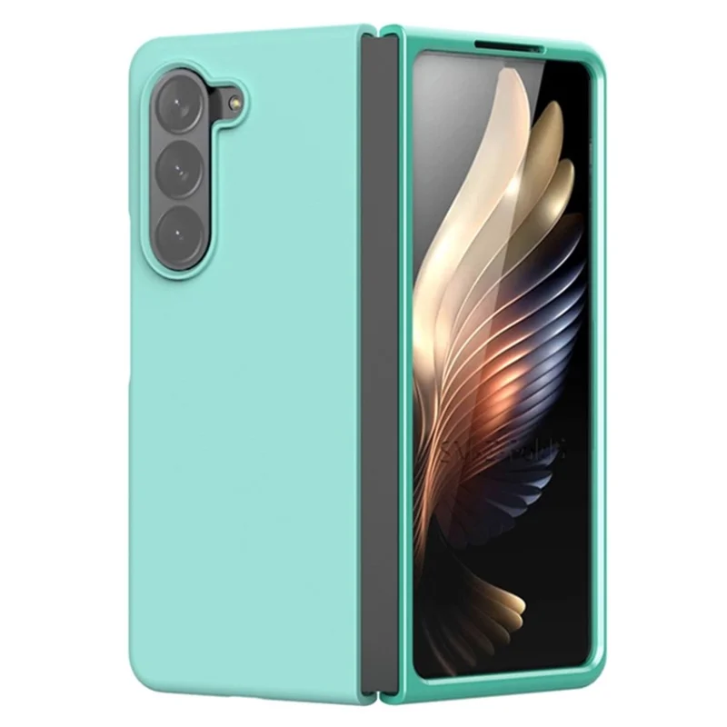 Para Samsung Galaxy Z Fold5 5G Funda de Teléfono de Silicona Líquida Anti-Caída Ultradelgada a Prueba de Golpes - Azul Bebé
