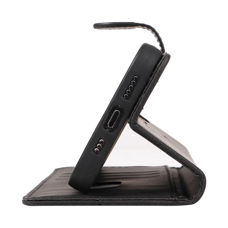 Para Samsung Galaxy S20 FE 5G / S20 FE / S20 FE 2022 / S20 Lite Capa de Telefone de Couro da Carteira Impressa - Preta