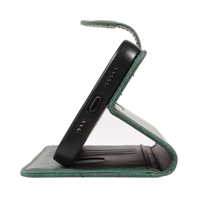 Para Samsung Galaxy S20 FE 5G / S20 FE / S20 FE 2022 / S20 Lite Carteira de Couro Capa de Telefone Impressa com Suporte - Verde