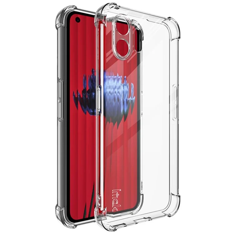 IMAK For Nothing Phone (2) Transparent Phone Case Four Corner Anti-drop Soft TPU Back Cover - Transparent