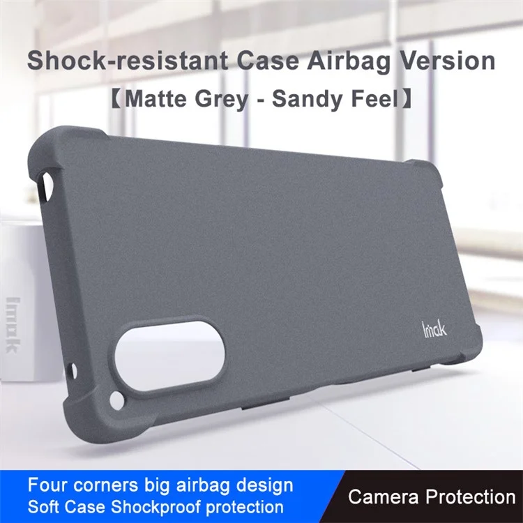 Étui de protection arrière IMAK pour Sony Xperia 5 V - Gris
