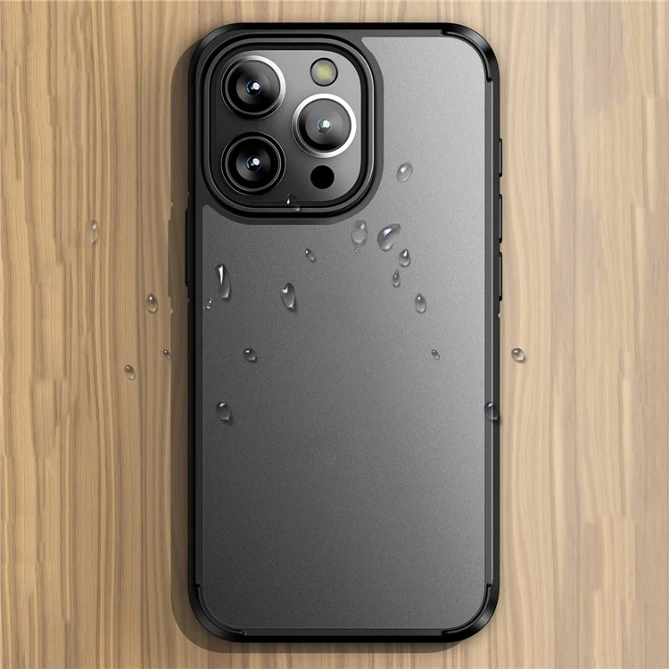Для Iphone 15 Pro Max Matte Series Antip-scaratch PC+TPU Chase Case Case Back Protector Cover - Синий