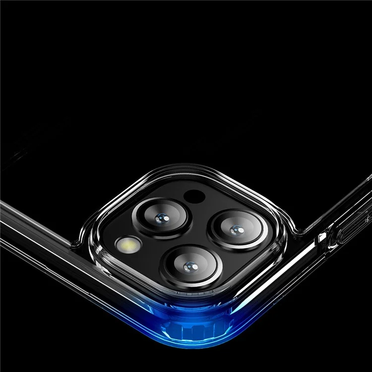 Для Iphone 15 Pro Max Matte Series Antip-scaratch PC+TPU Chase Case Case Back Protector Cover - Синий