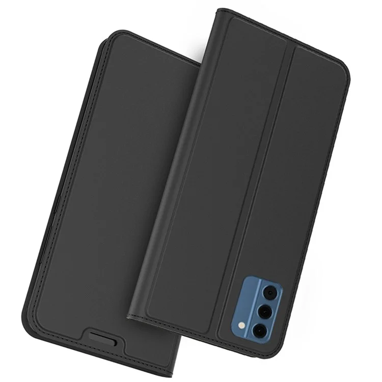 Per Nokia C300 Supporto per cellulari Custodia protettiva Porta carte di credito Magnetica in pelle PU Custodia per telefono - Nero