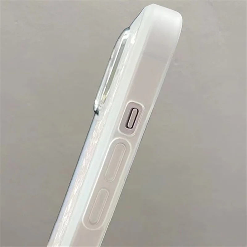 For iPhone 14 Pro Max Soft TPU Phone Case Anti-Scratch Heart Decor Phone Cover with Hand Strap
