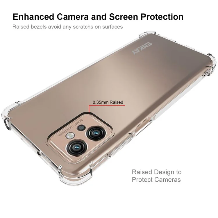 ENKAY HAT PRINCE Pour Motorola Moto G Power 5G Étui téléphone antichoc en TPU avec film de protection d'écran en verre haute aluminium-silicium