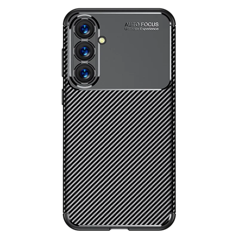 Anti-Drop-Handyhülle für Samsung Galaxy S23 FE, Kohlefaser-Textur TPU-Handy-Rückabdeckung