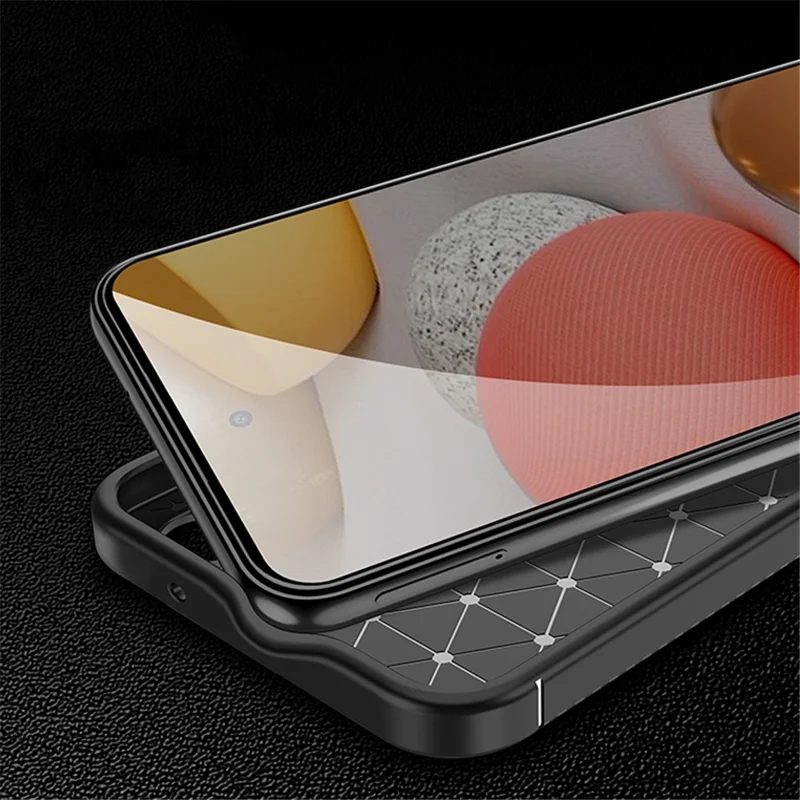 Anti-Drop-Handyhülle für Samsung Galaxy S23 FE, Kohlefaser-Textur TPU-Handy-Rückabdeckung