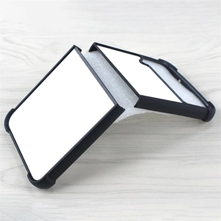 Für Samsung Galaxy Z Flip4 5G Full Protection Handy-Hülle, Wärmeübertragungsdruck TPU+PC+Aluminiumblech Handyschale