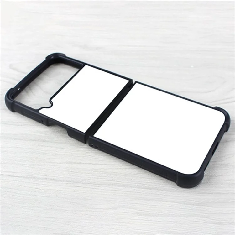 Für Samsung Galaxy Z Flip4 5G Full Protection Handy-Hülle, Wärmeübertragungsdruck TPU+PC+Aluminiumblech Handyschale