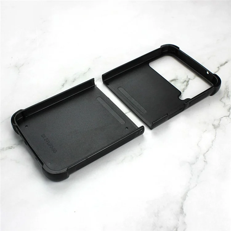 Für Samsung Galaxy Z Flip4 5G Full Protection Handy-Hülle, Wärmeübertragungsdruck TPU+PC+Aluminiumblech Handyschale
