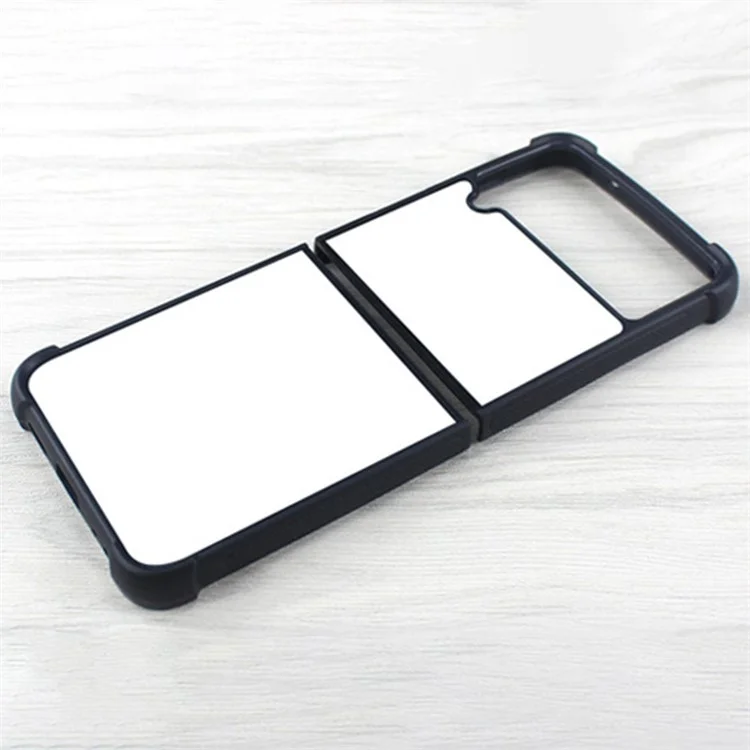 Für Samsung Galaxy Z Flip4 5G Full Protection Handy-Hülle, Wärmeübertragungsdruck TPU+PC+Aluminiumblech Handyschale