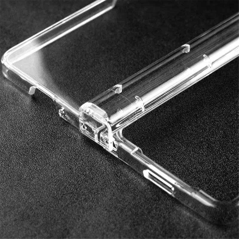 Pour Samsung Galaxy Z Fold5 5G Transparent PC Phone Case 3-Piece Design Phone Cover