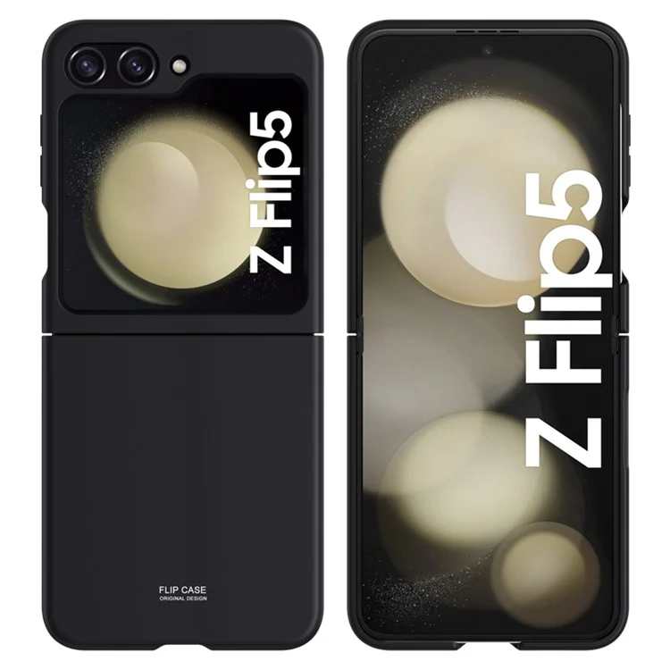 Pour Samsung Galaxy Z Flip5 5G Hard PC Skin-touch Phone Case Anti-Scratch Protective Cover - Noir