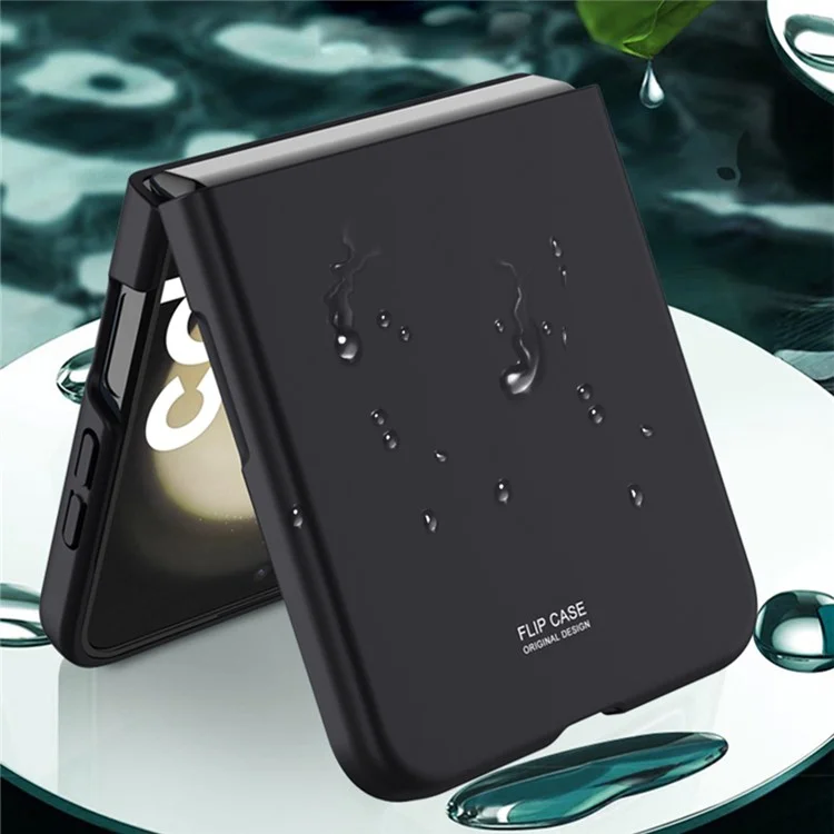 Pour Samsung Galaxy Z Flip5 5G Hard PC Skin-touch Phone Case Anti-Scratch Protective Cover - Noir