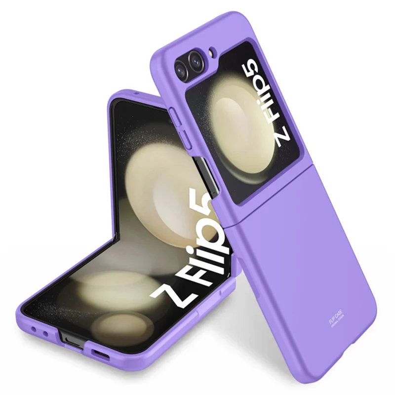 For Samsung Galaxy Z Flip5 5G Hard PC Skin-touch Phone Case Anti-Scratch Protective Cover - Purple