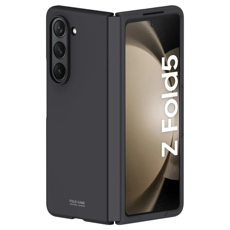 Para Samsung Galaxy Z Fold5 5G Hard PC Phone Case Skin-touch Feeling Shockproof Cover - Preto